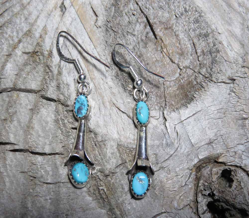 Sterling and Turquoise Earrings 